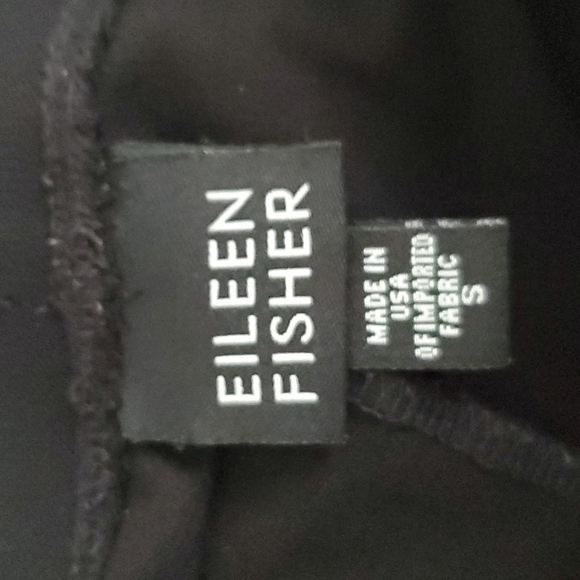 Eileen Fisher  Straight Leg Cropped Trousers Pants in black Size Small - Picture 9 of 10